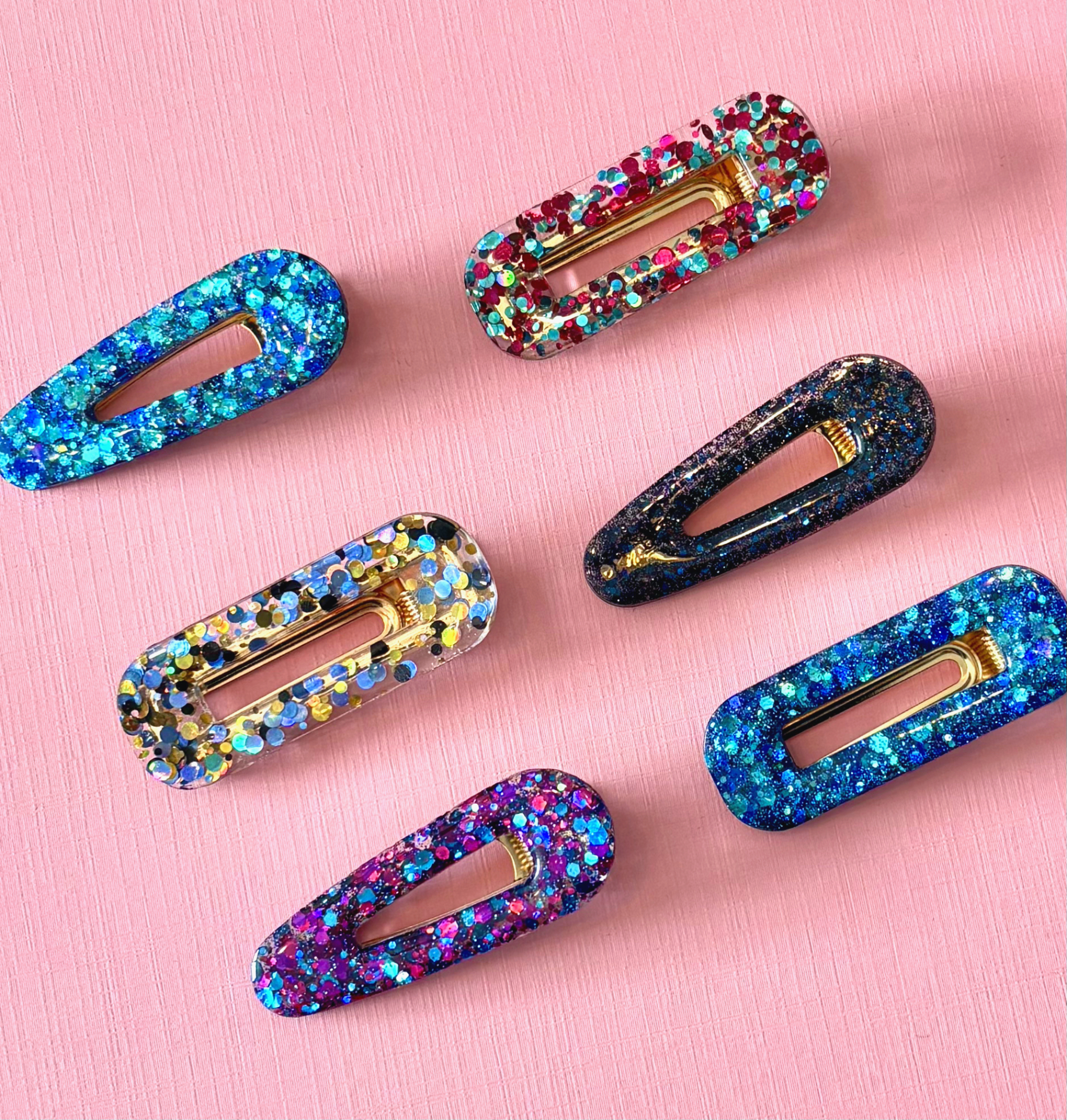 Barrette multi Bleu
