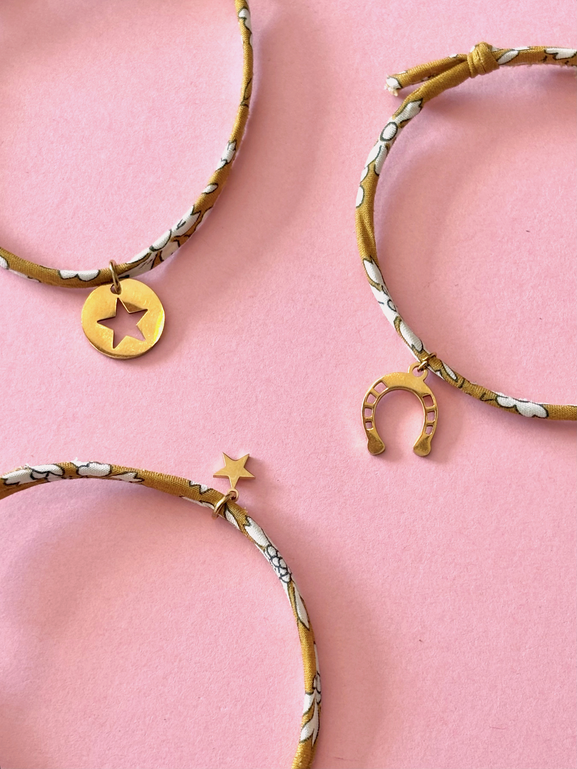 Bracelet trio capel moutarde
