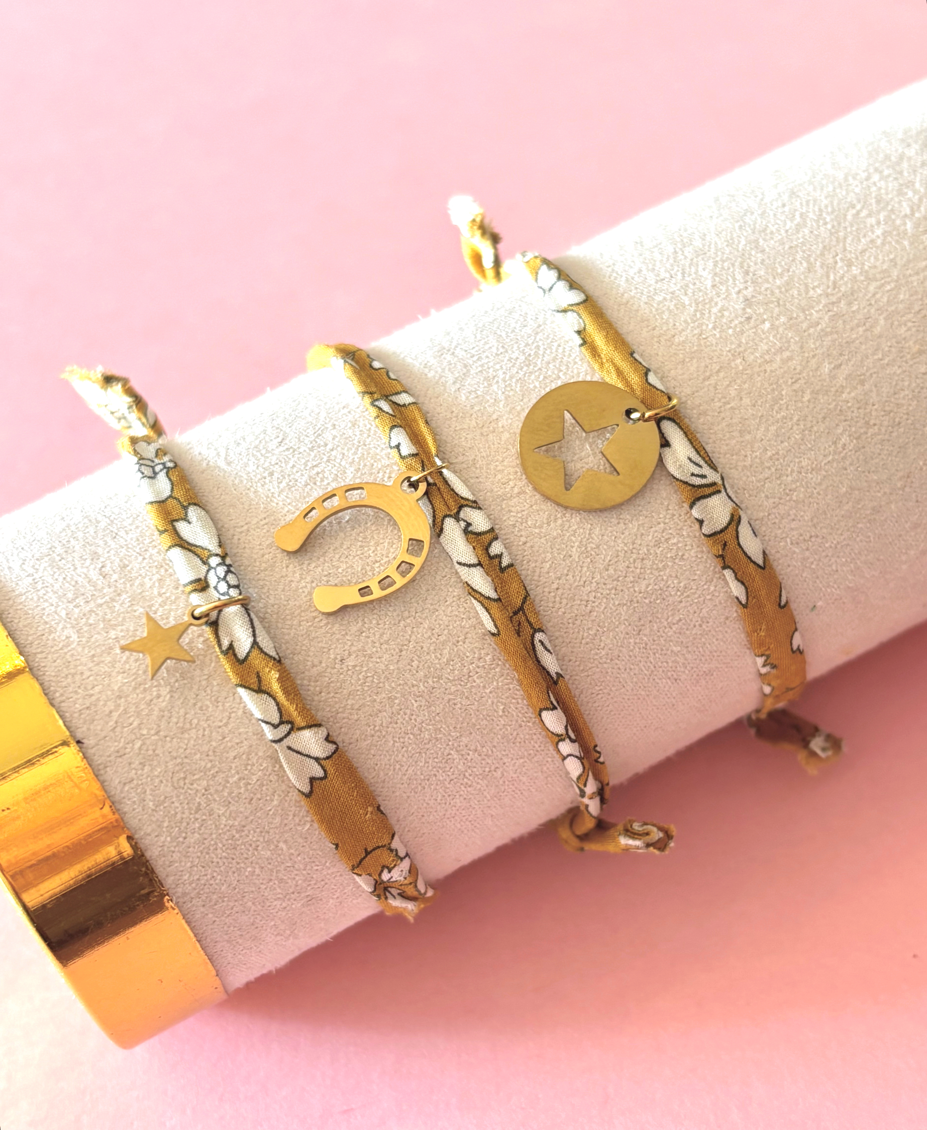 Bracelet liberty trio moutarde redim