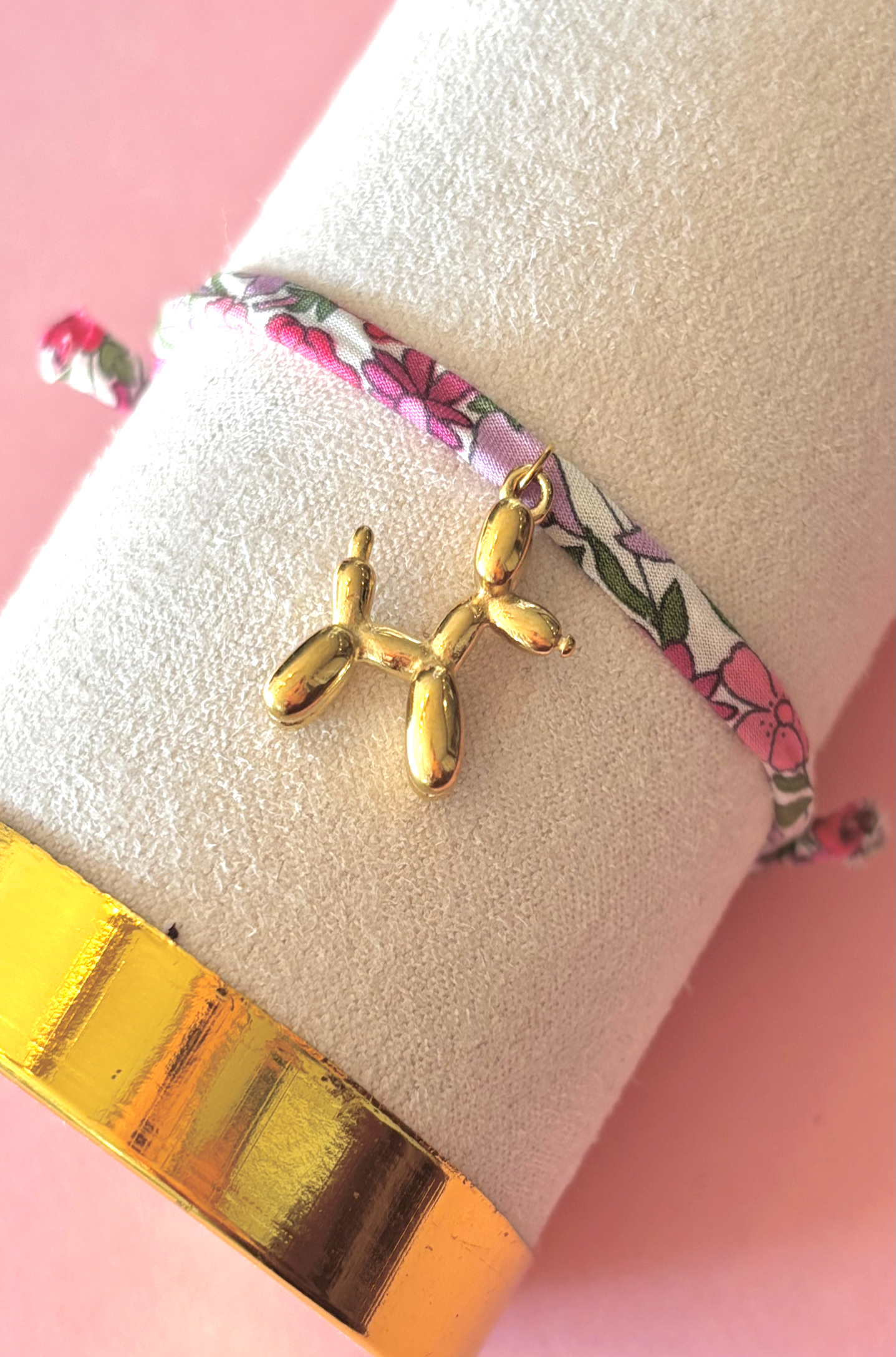 Bracelet en liberty sweet balloon red