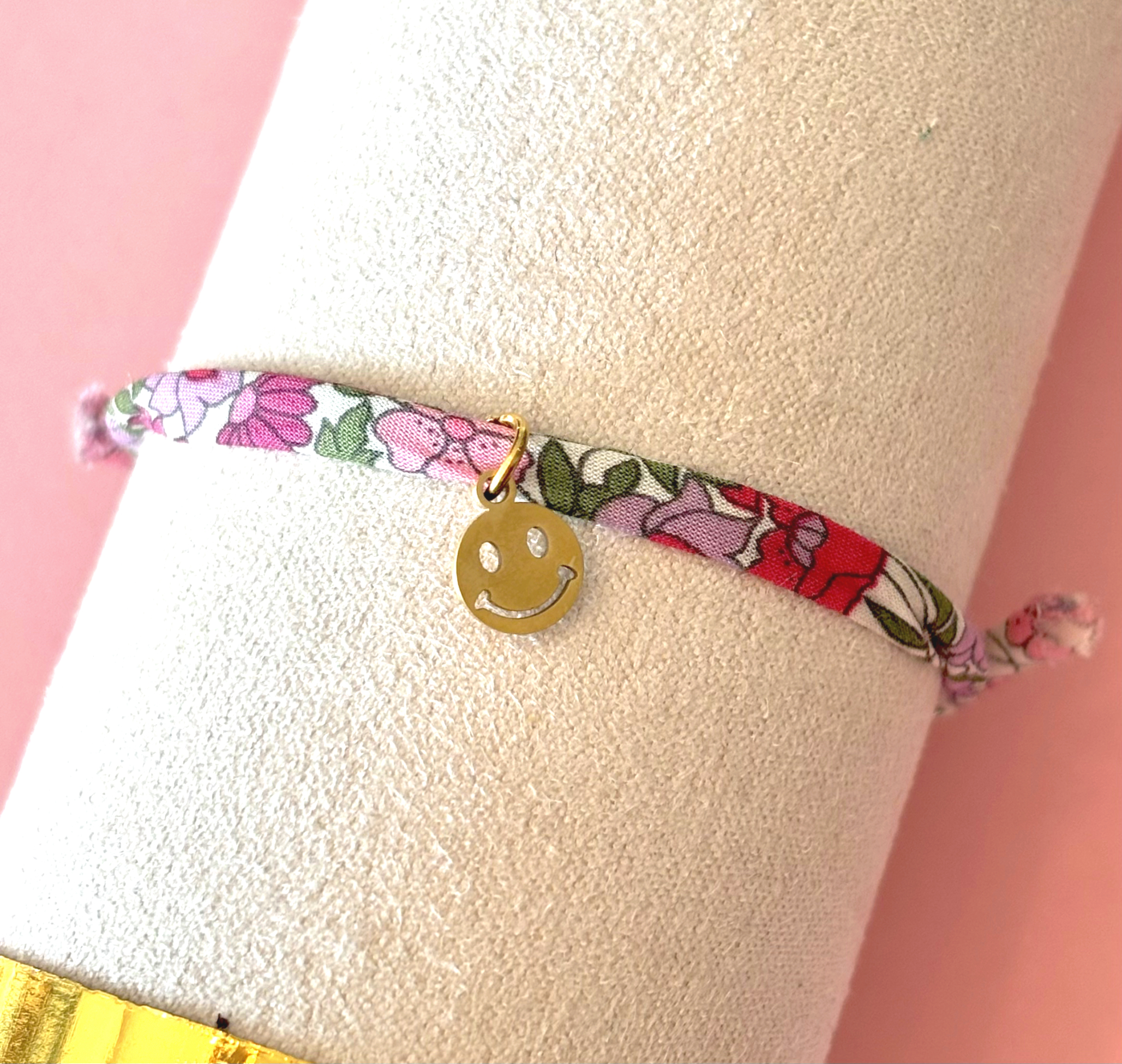 Bracelet en Liberty You make me smile