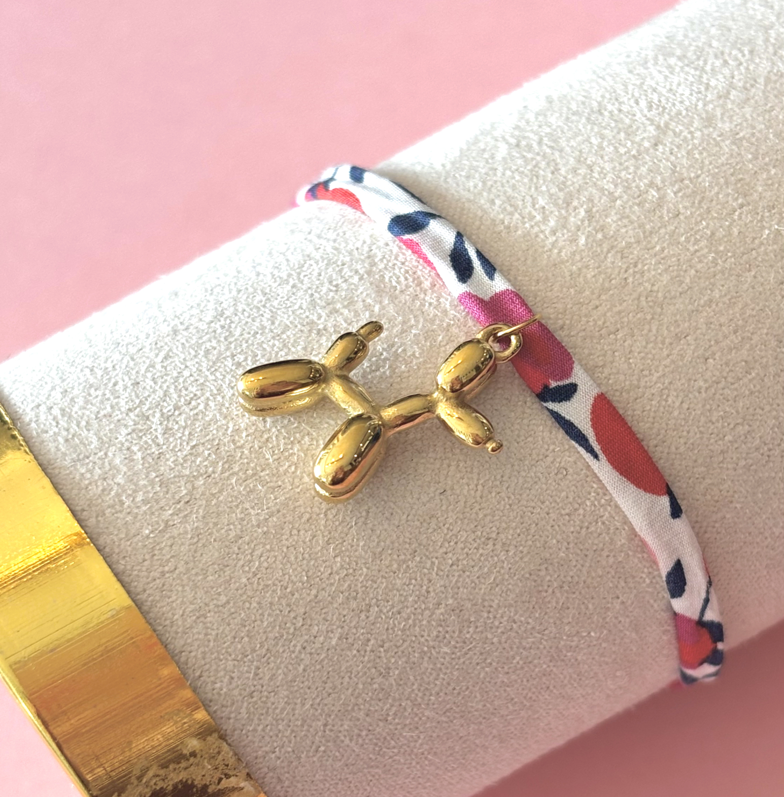 Bracelet en Liberty Pink Woof