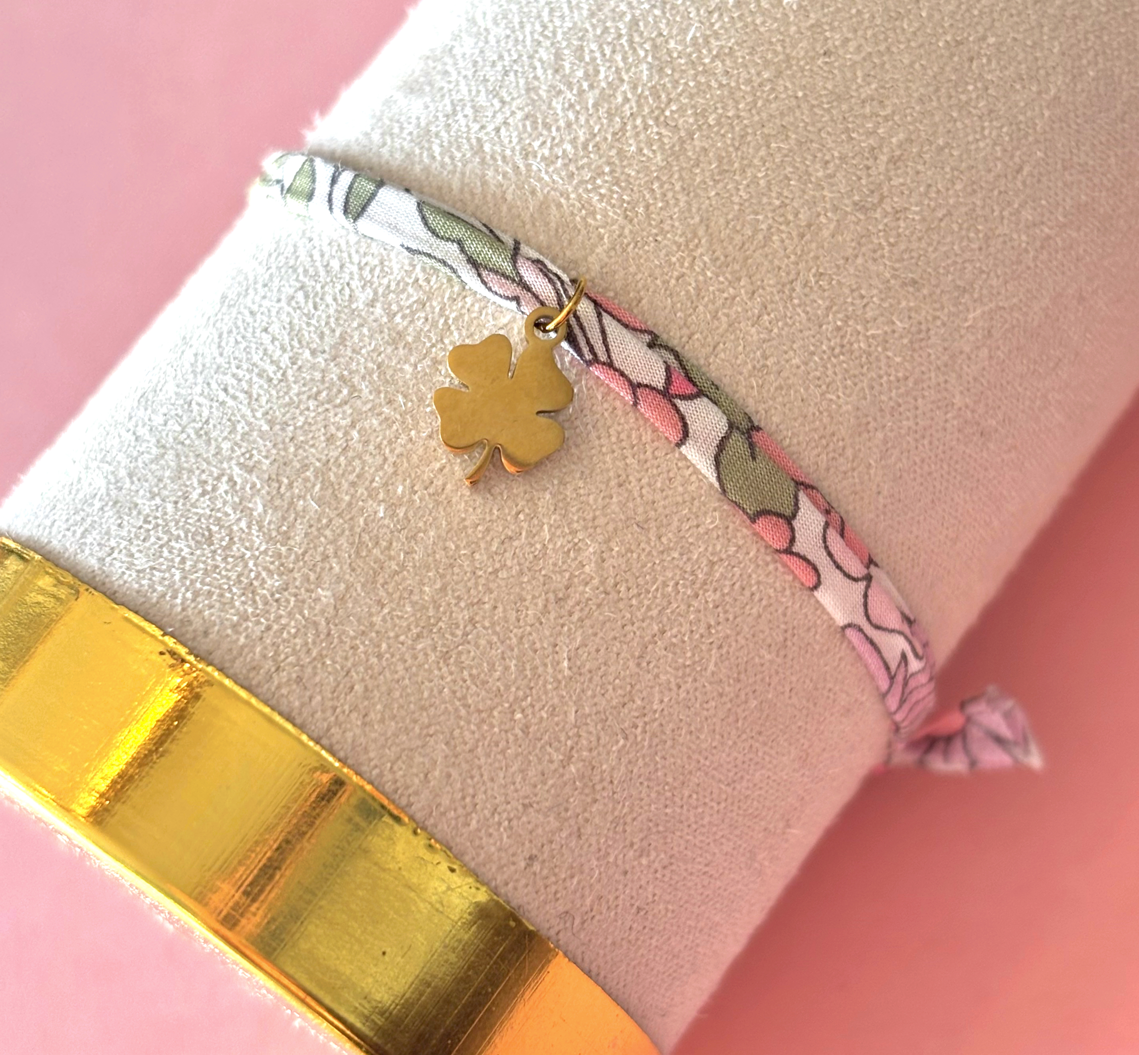 Bracelet en Liberty Lucky Pink