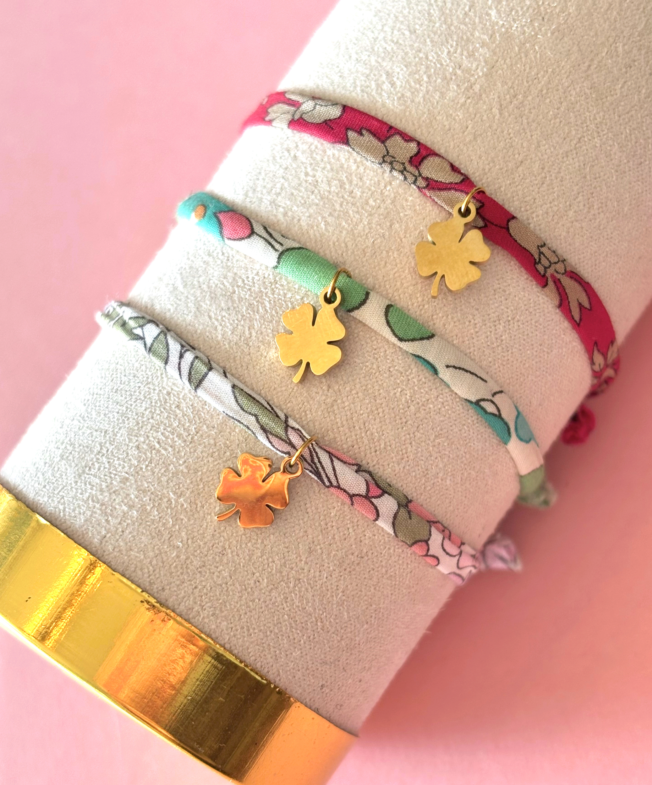 Bracelet en Liberty Multi trefle