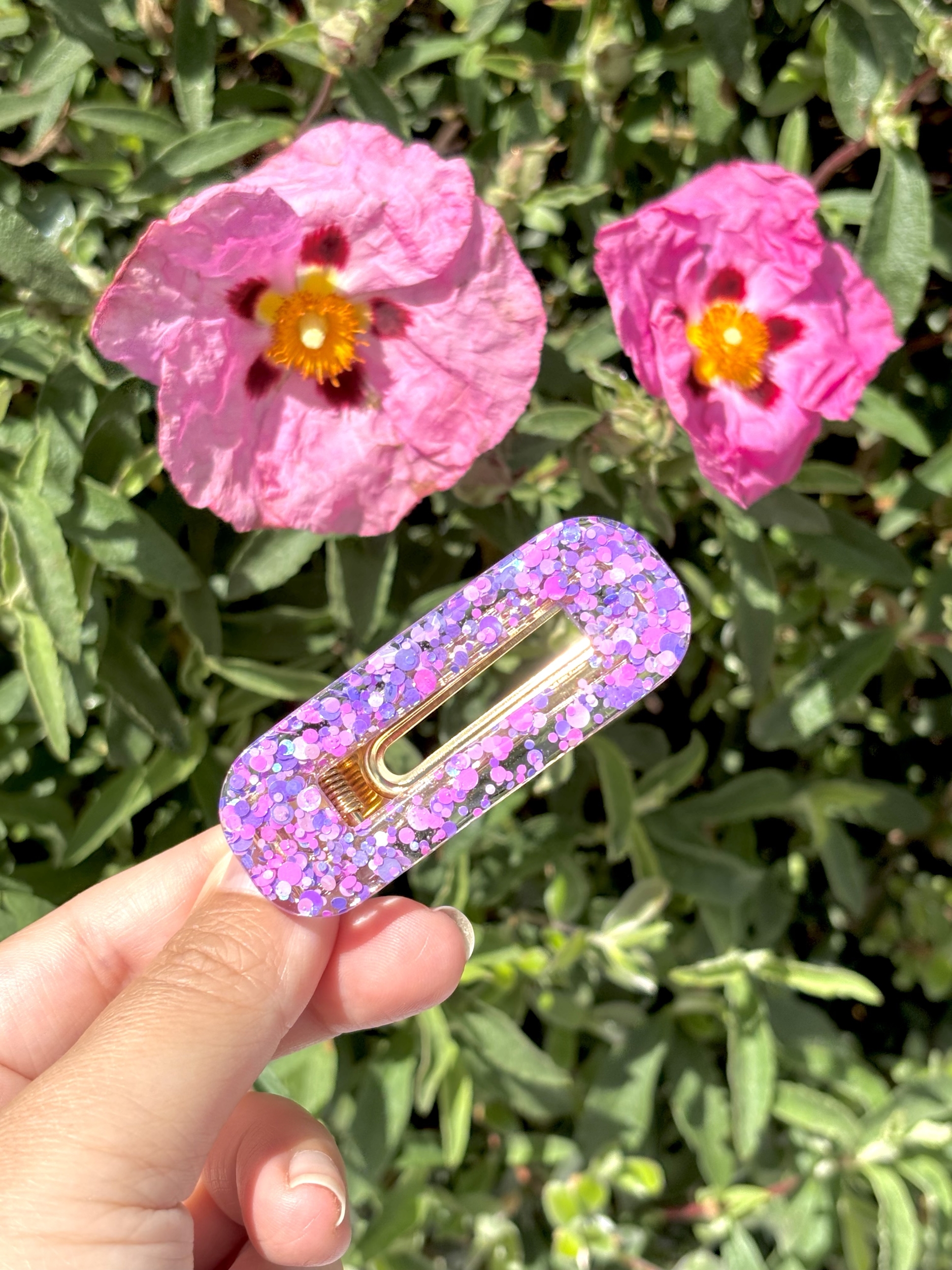 Barrette lilas