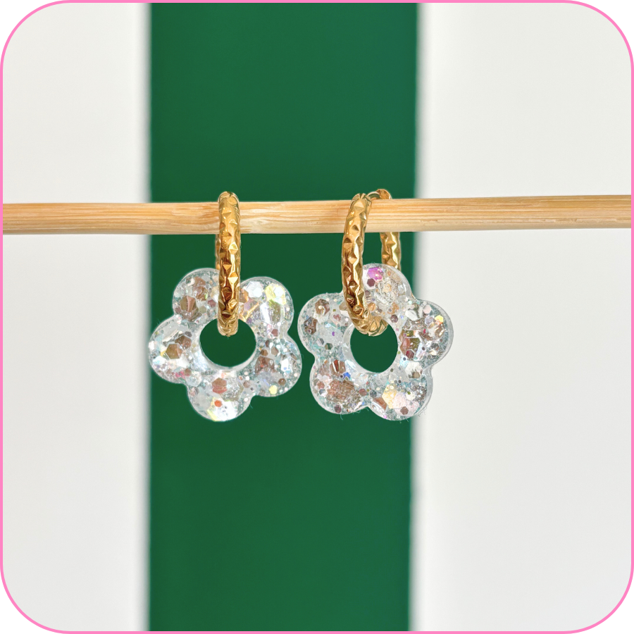 pampille fleur argent zoom