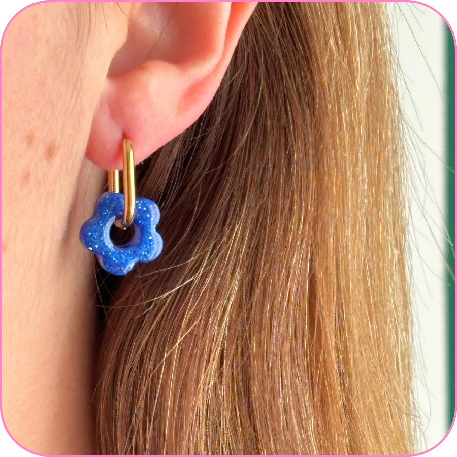 mini fleurs sky blue
