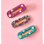 Barrette trio Smiley flowers