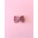 Barrette noeud velours Blush