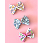 Barrette noeud trio poudré