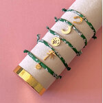 Bracelet en liberty multi vert 5