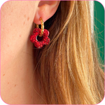 pampille fleur rouge
