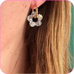 pampille fleur argent