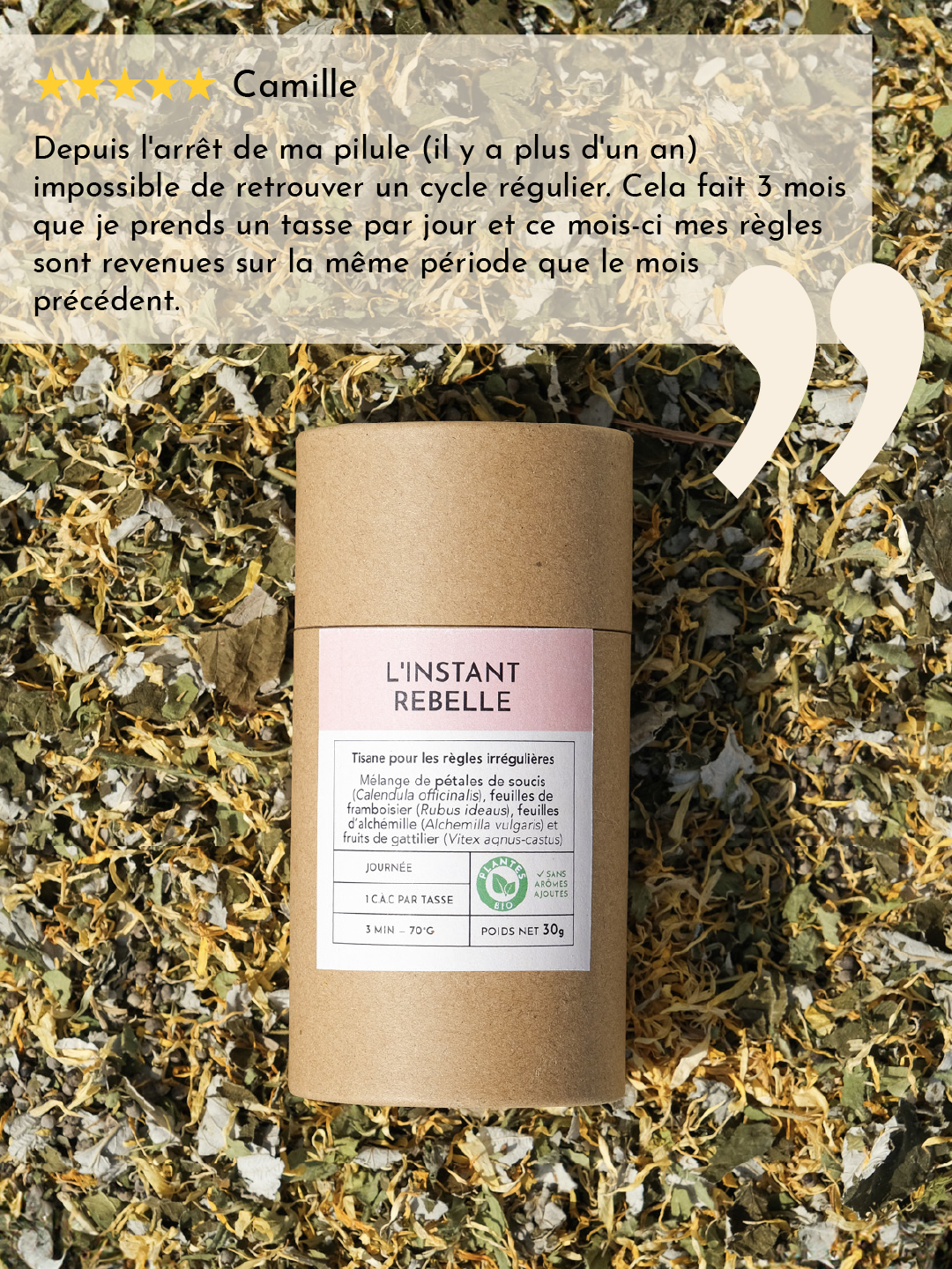 Tisane Instant Rebelle - cycle feminin - regles irregulieres-04