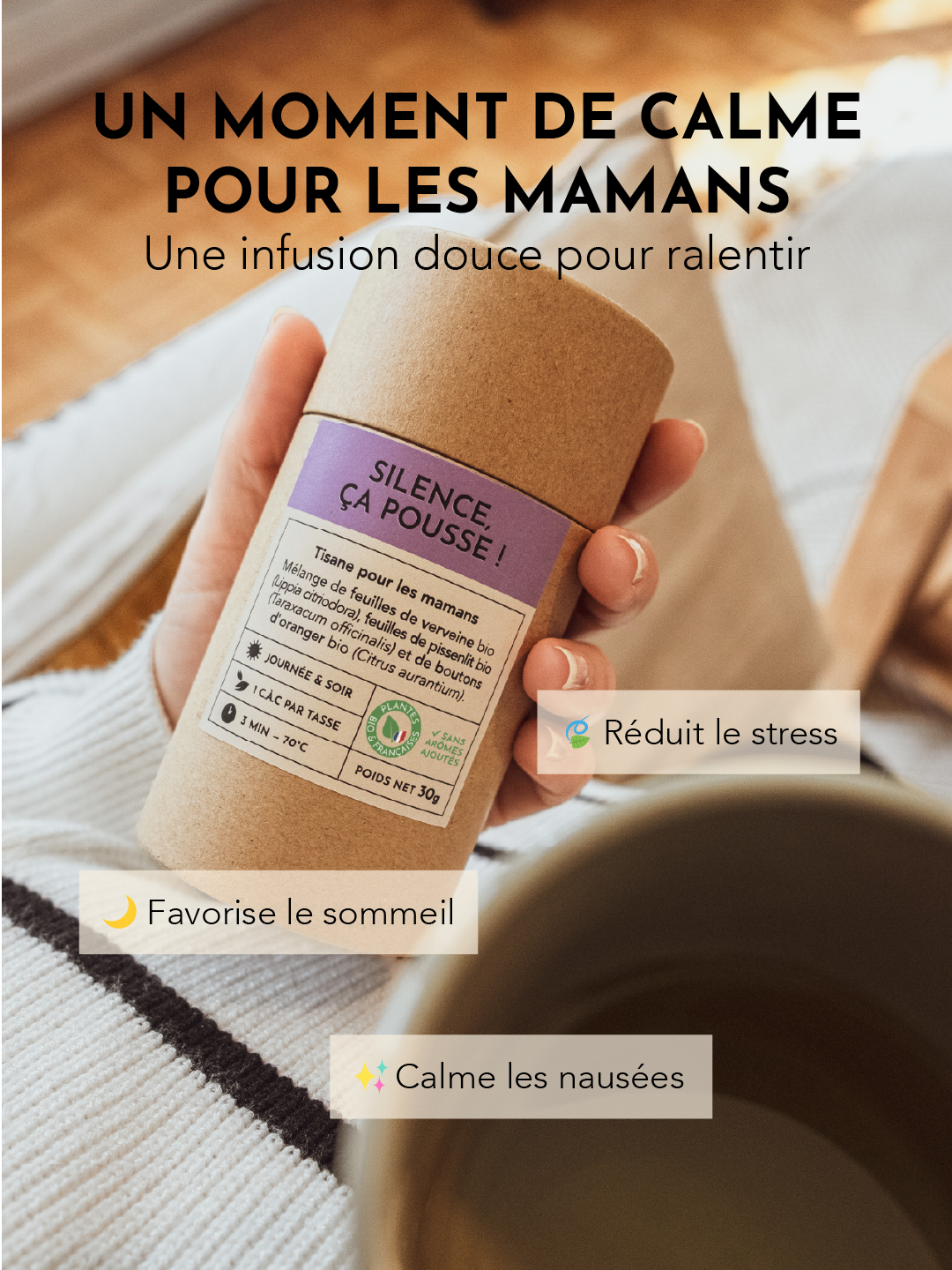 Tisane Silence ca pousse-sommeil - nausée - grossesse - allaitement- 01