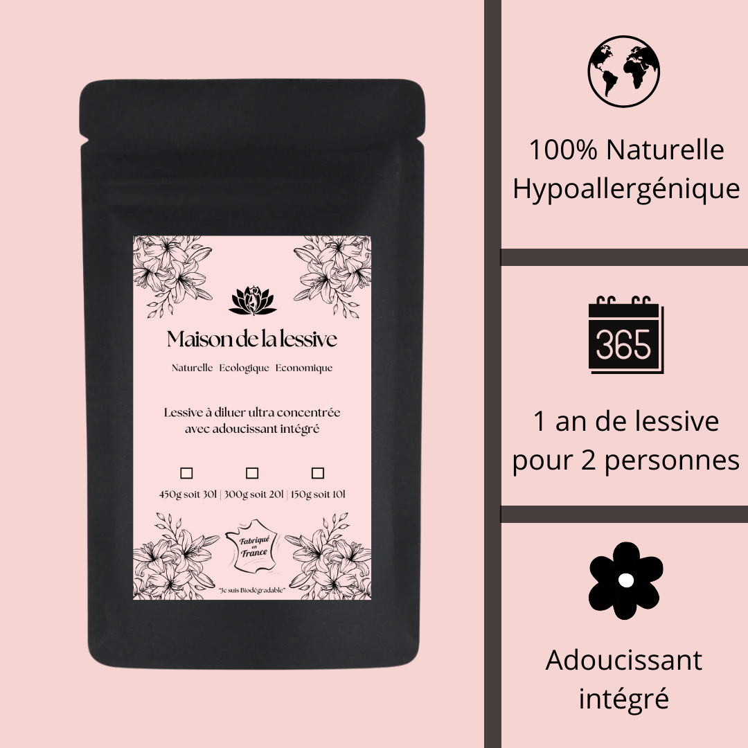 Lessive maison pas cher et écologique 200 LAVAGES