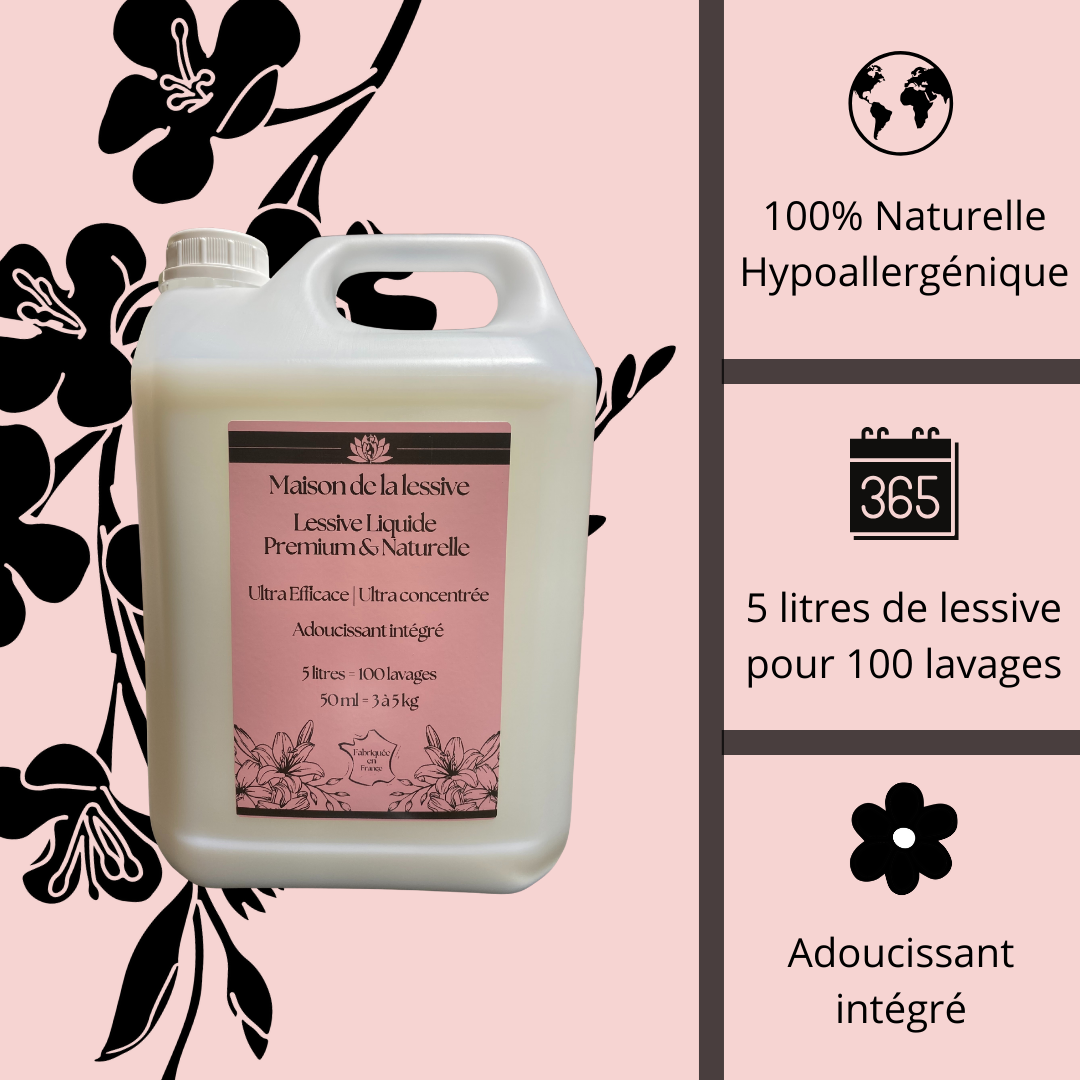 LESSIVE LIQUIDE MAISON DE LA LESSIVE 5 LITRES