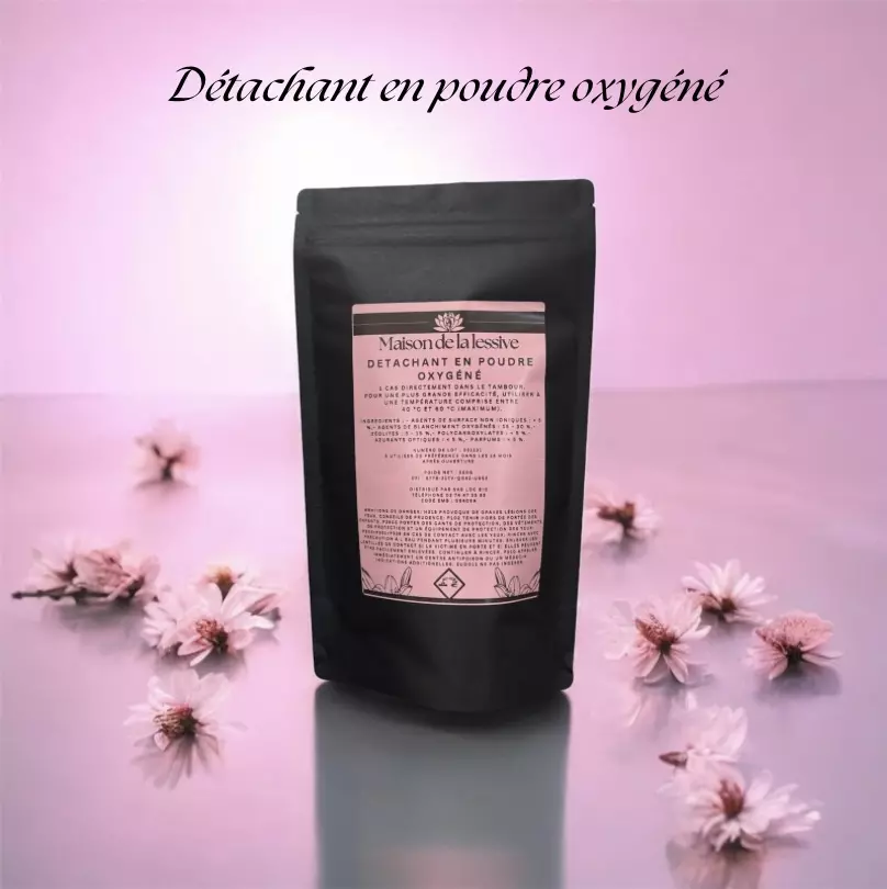 Détachant en poudre oxygénée 500g Maison de la Lessive — sans chlore, vin café herbe sang, dès 30°C