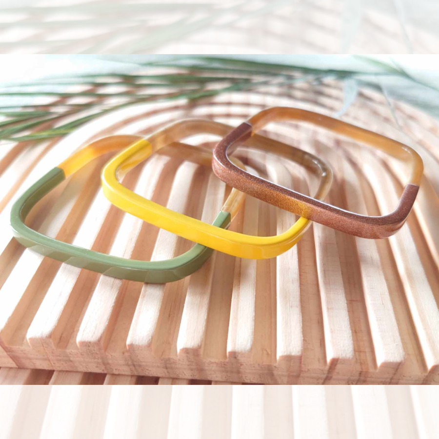 BR-MYLENE KAKI JAUNE BRONZEMETAL