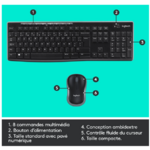 Clavier logitech MK270_006
