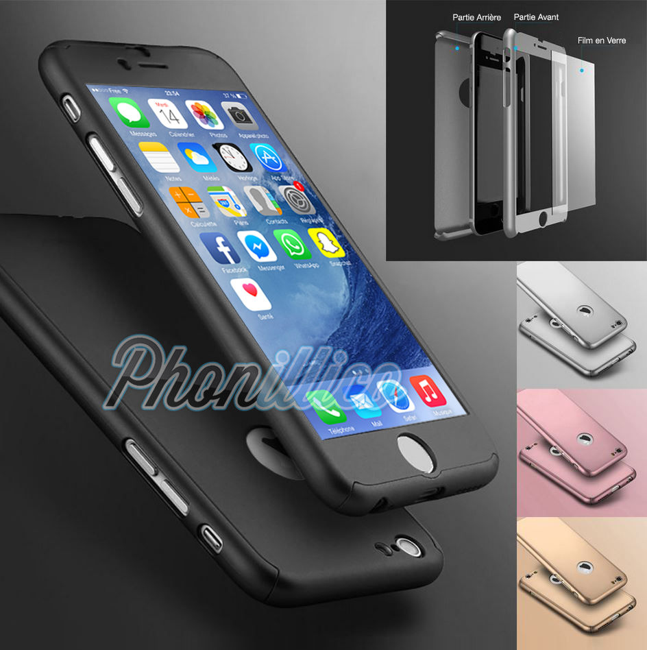 coque iphone 8 plus vitre verre trempe