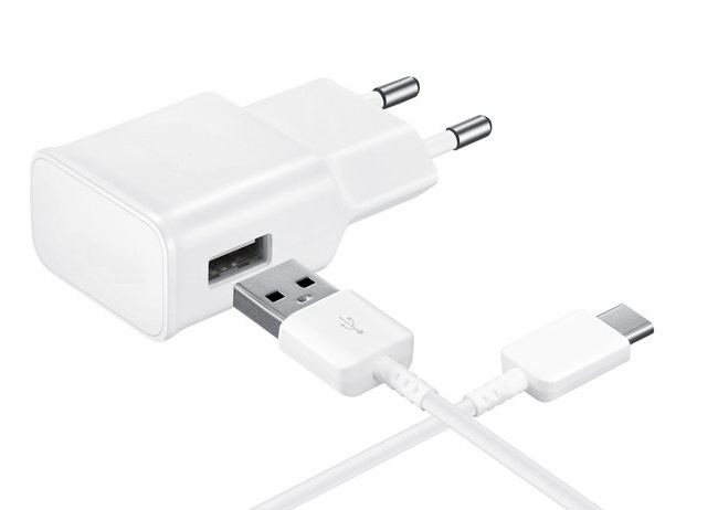 chargeur+cable usbc BLANC