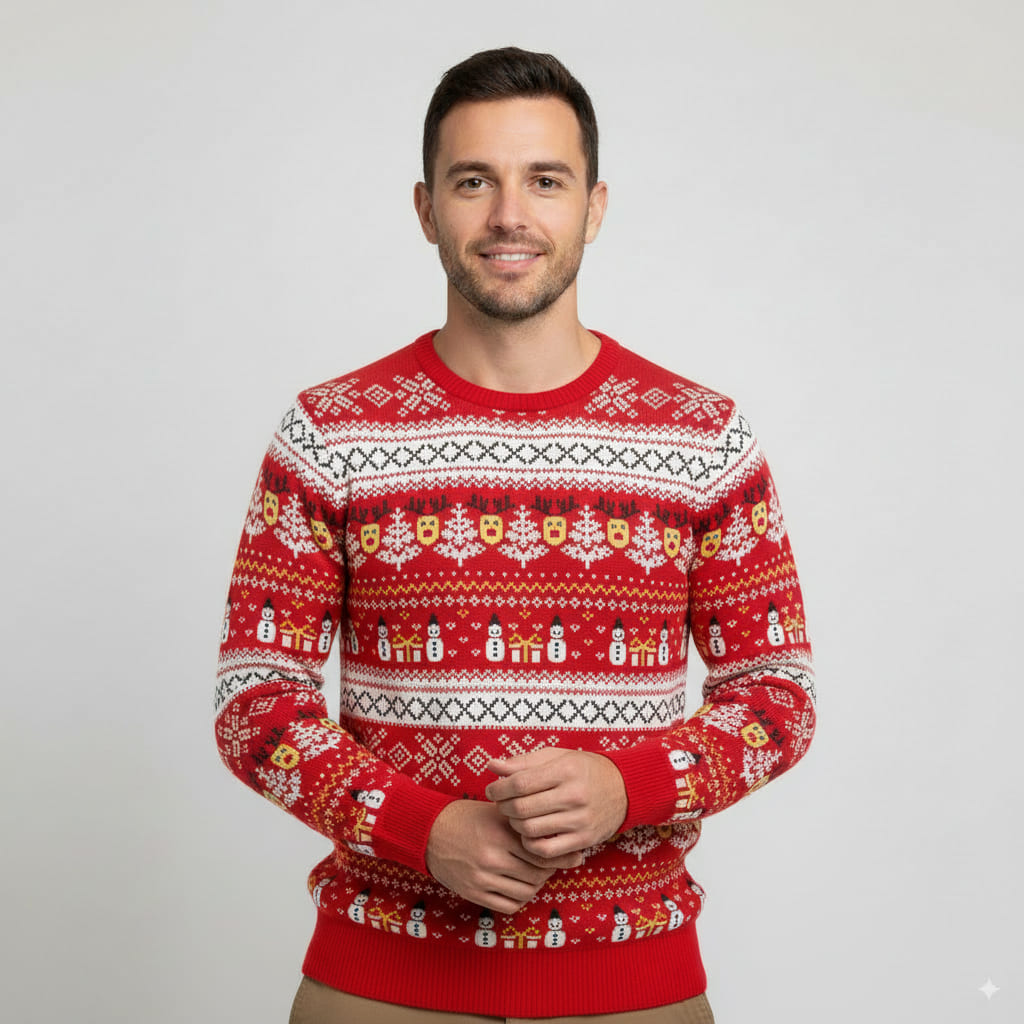 weihnachtspullover-weihnachtsglanz-rot-bio-baumwolle-herren