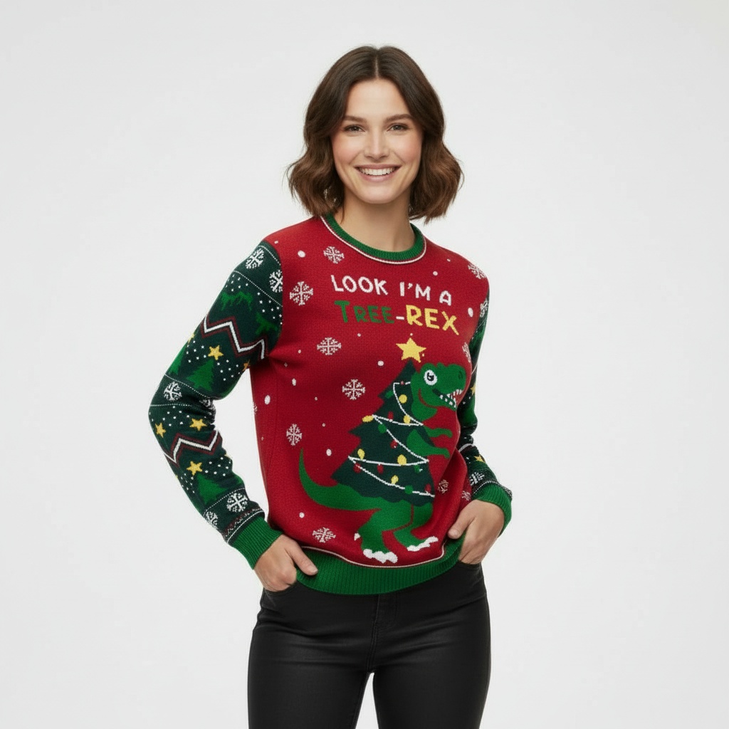 leuchtender-weihnachtspullover-t-rex-led-damen