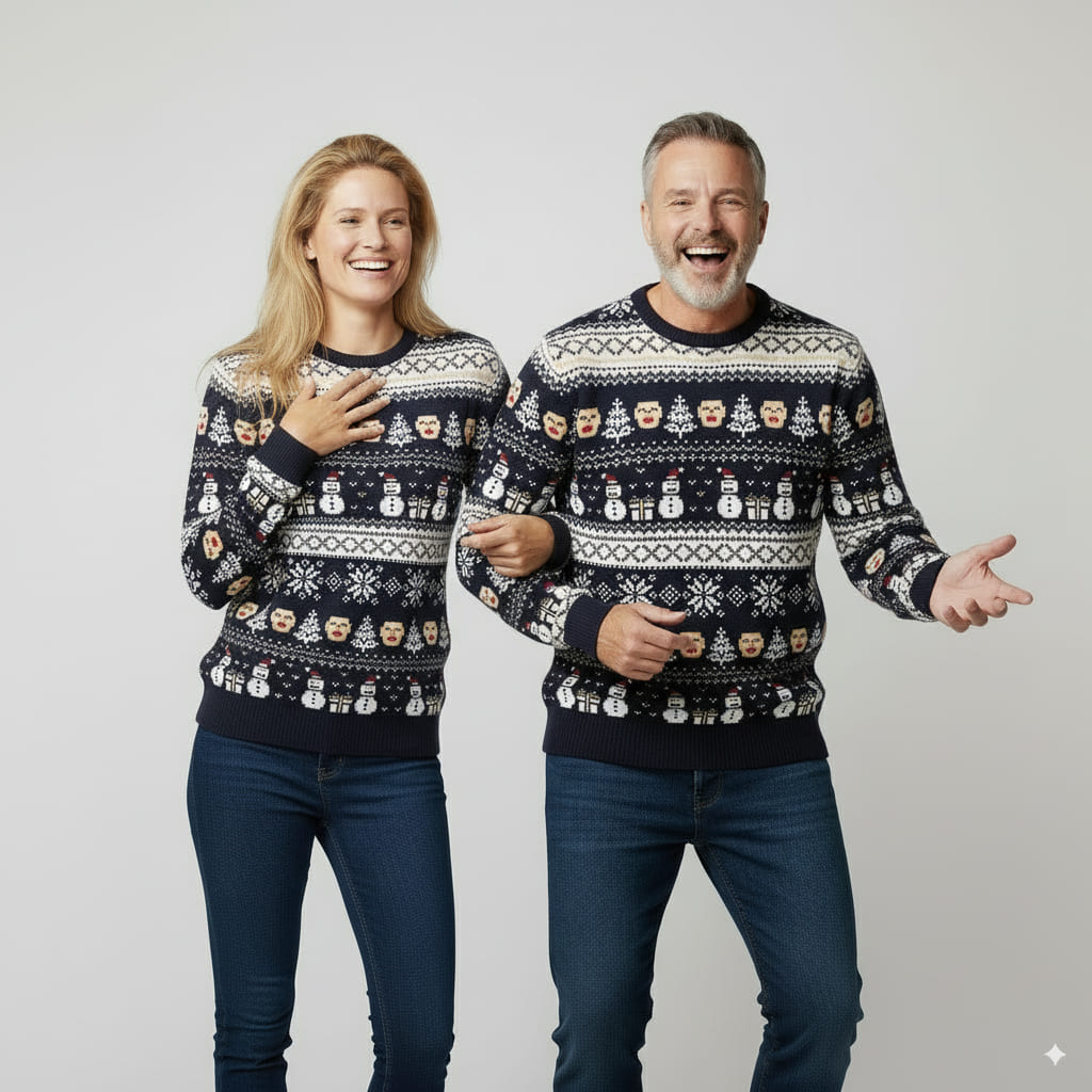 weihnachtspullover-weihnachtsglanz-blau-paar