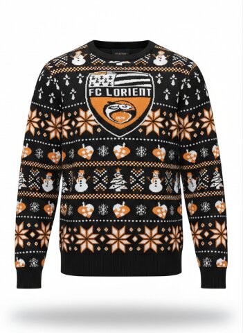 Personalisierter Weihnachtspullover FC Nantes – Vereinsedition