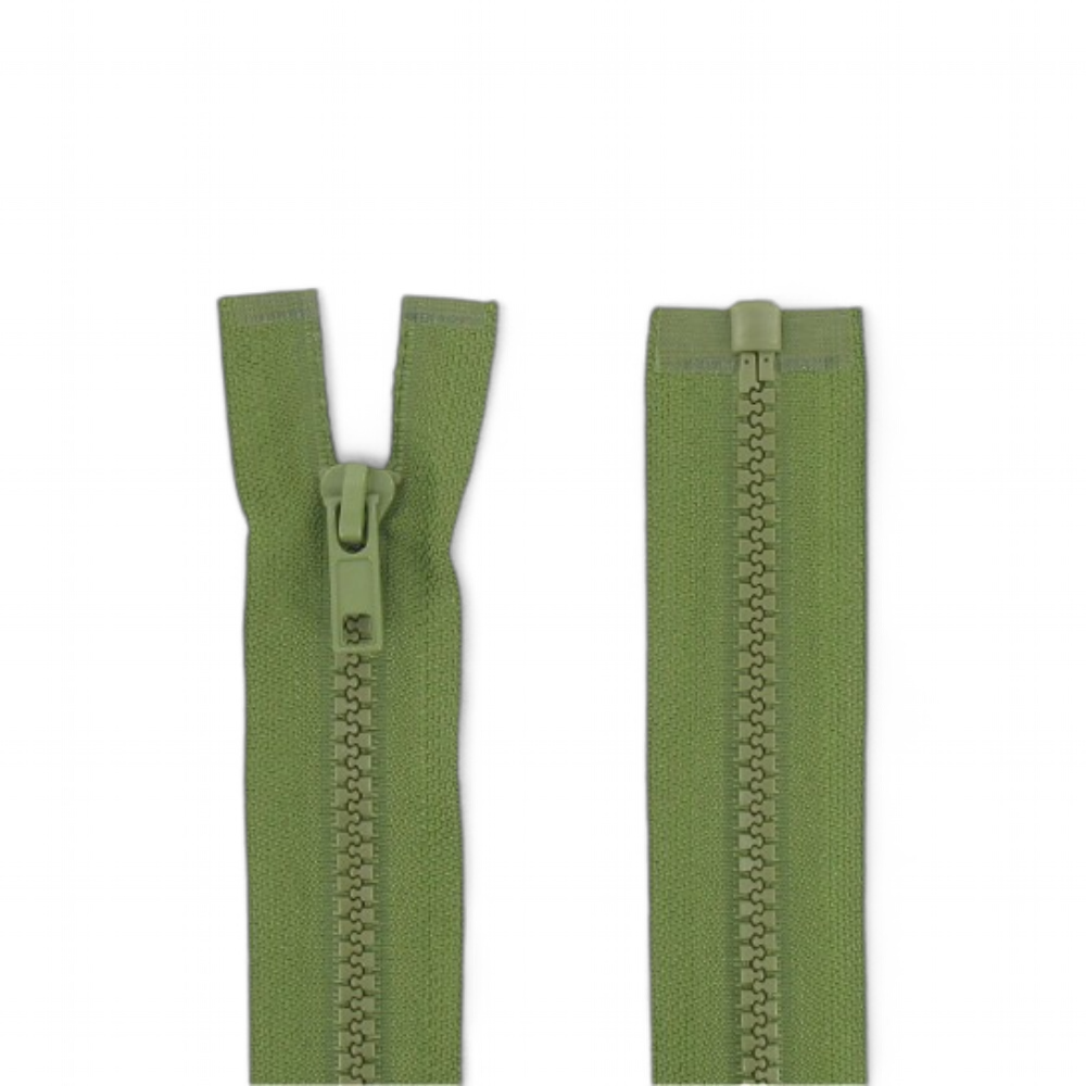 fermeture éclair injectée séparable 25 cm vert armé