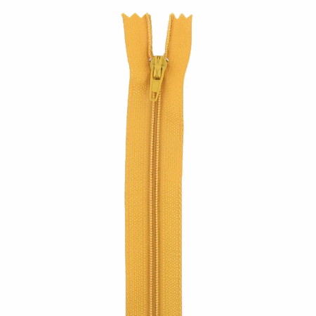 fermeture éclair nylon n°3 non séparable 18 cm or