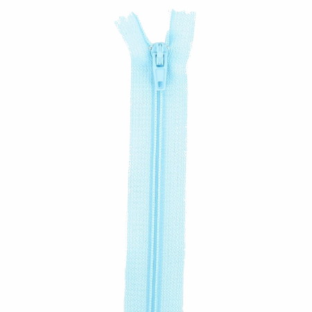 fermeture éclair nylon n°3 non séparable 18 cm bleu clair