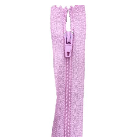 fermeture éclair nylon n°3 non séparable 25 cm vieux rose