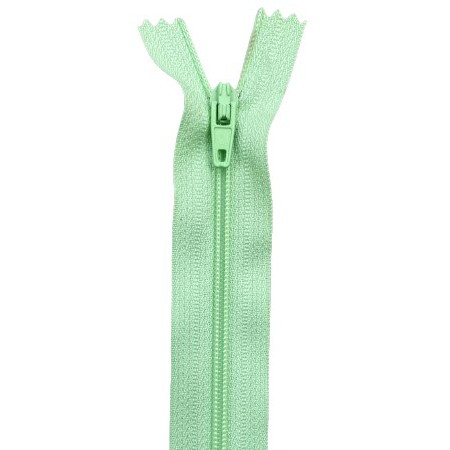 fermeture éclair nylon n°3 non séparable 30 cm vert menthe