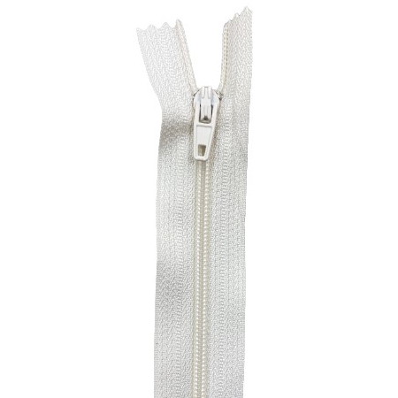 fermeture éclair nylon n°3 non séparable 30 cm ivoire clair