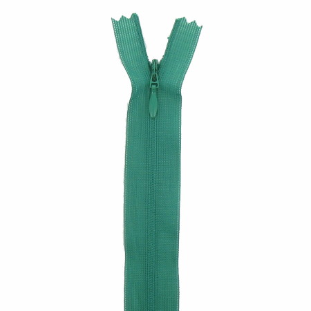 fermeture éclair invisible 22 cm vert sapin