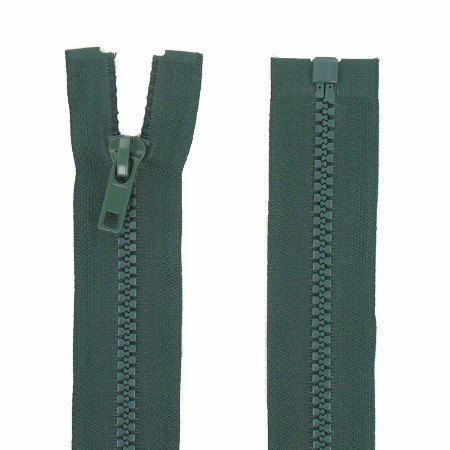 fermeture éclair injectée séparable 35 cm vert foncé