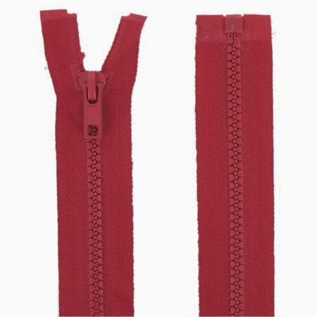 Fermeture éclair injectée séparable 45 cm rouge foncé