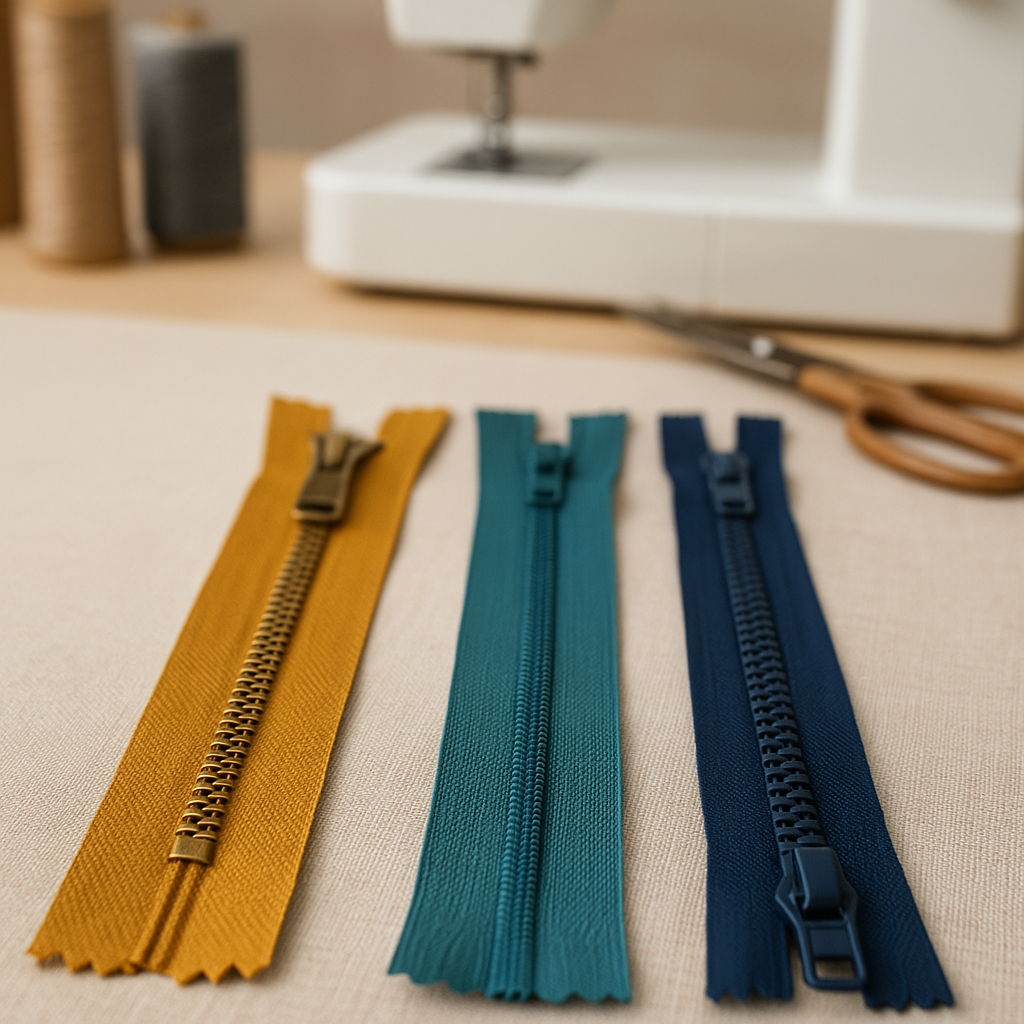 Fermeture éclair métal, nylon ou plastique : laquelle choisir ?
