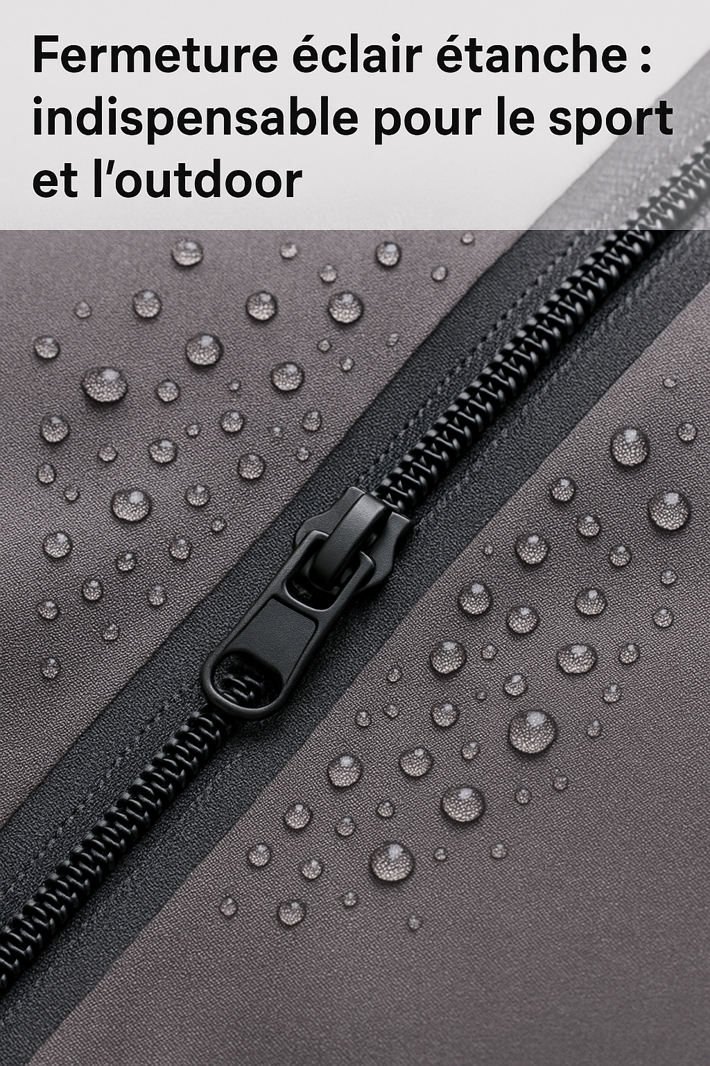 Fermeture éclair étanche : indispensable pour le sport et l’outdoor