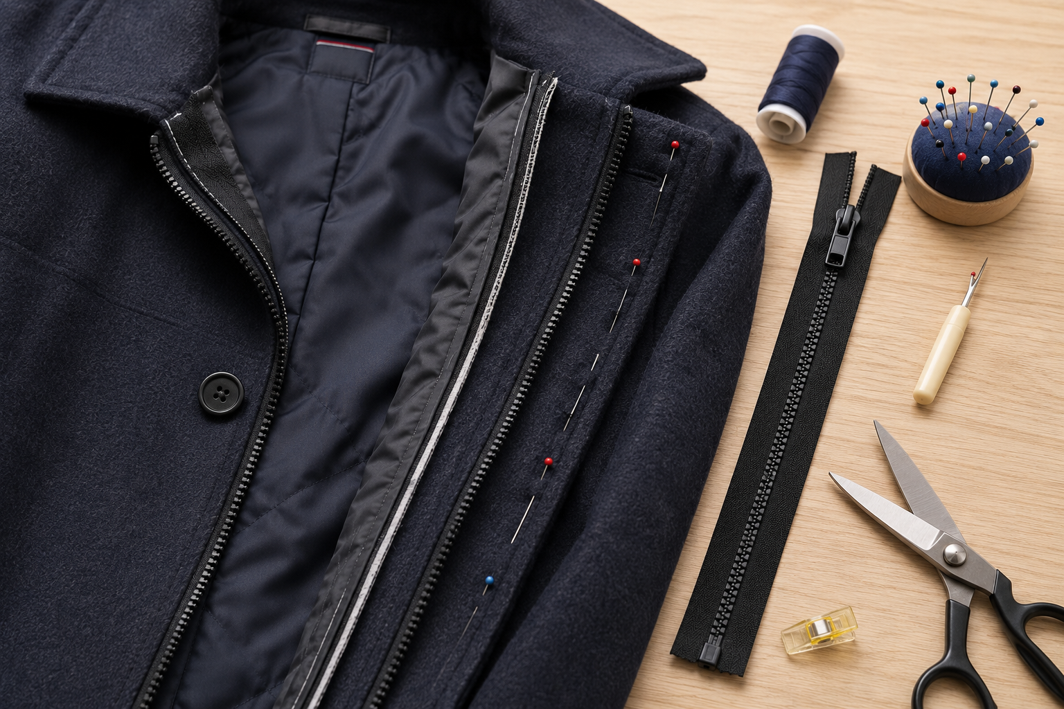 Comment remplacer une fermeture éclair sur un manteau ? Guide étape par étape