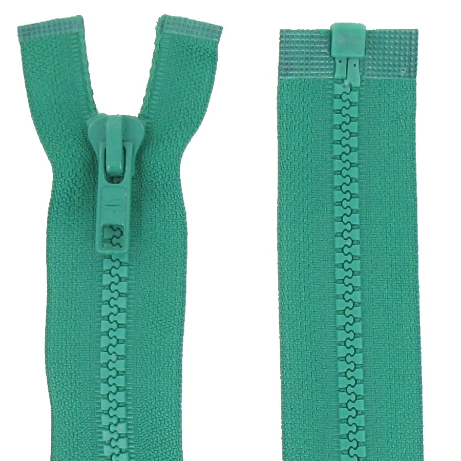 Fermeture éclair injectée séparable 80 cm vert