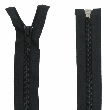 Fermetures éclair En Plastique Spirale, 5 Mm, Divisible, 45 Cm