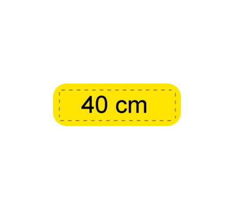 Fermeture séparable injecté 40 cm