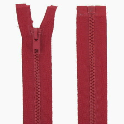 fermeture éclair injectée séparable 30 cm rouge foncé