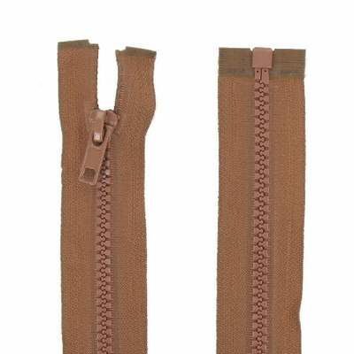 Fermeture éclair injectée séparable 45 cm marron brique