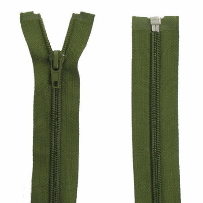 fermeture éclair spirale n°6 séparable 100 cm vert armé
