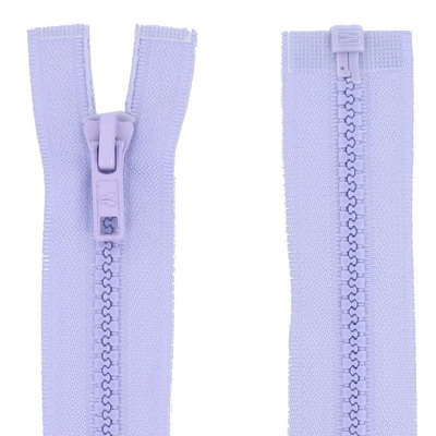 Fermeture éclair injectée séparable 45 cm mauve