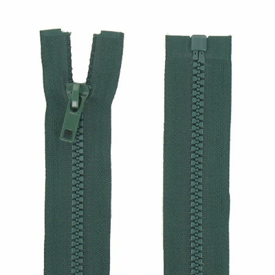 Fermeture éclair injectée séparable 75 cm vert foncé